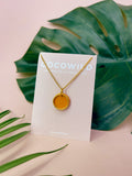 Mustard & Gold  - SMALL CIRCLE NECKLACE PENDANT