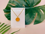 Mustard & Gold  - SMALL CIRCLE NECKLACE PENDANT