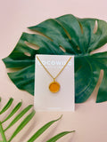 Mustard & Gold  - SMALL CIRCLE NECKLACE PENDANT