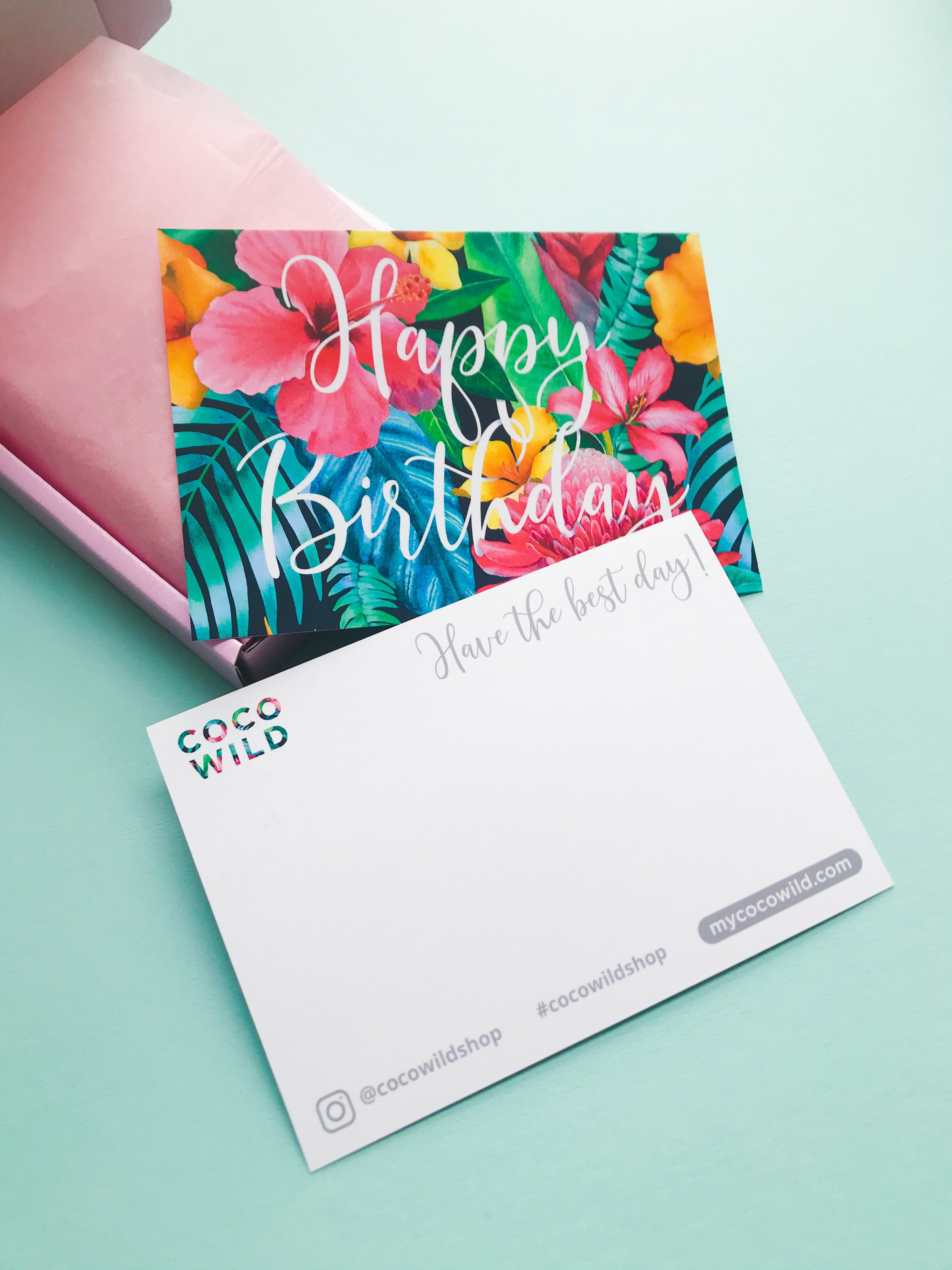 1. FREE HANDWRITTEN PERSONALISED MESSAGE - COCOWILD